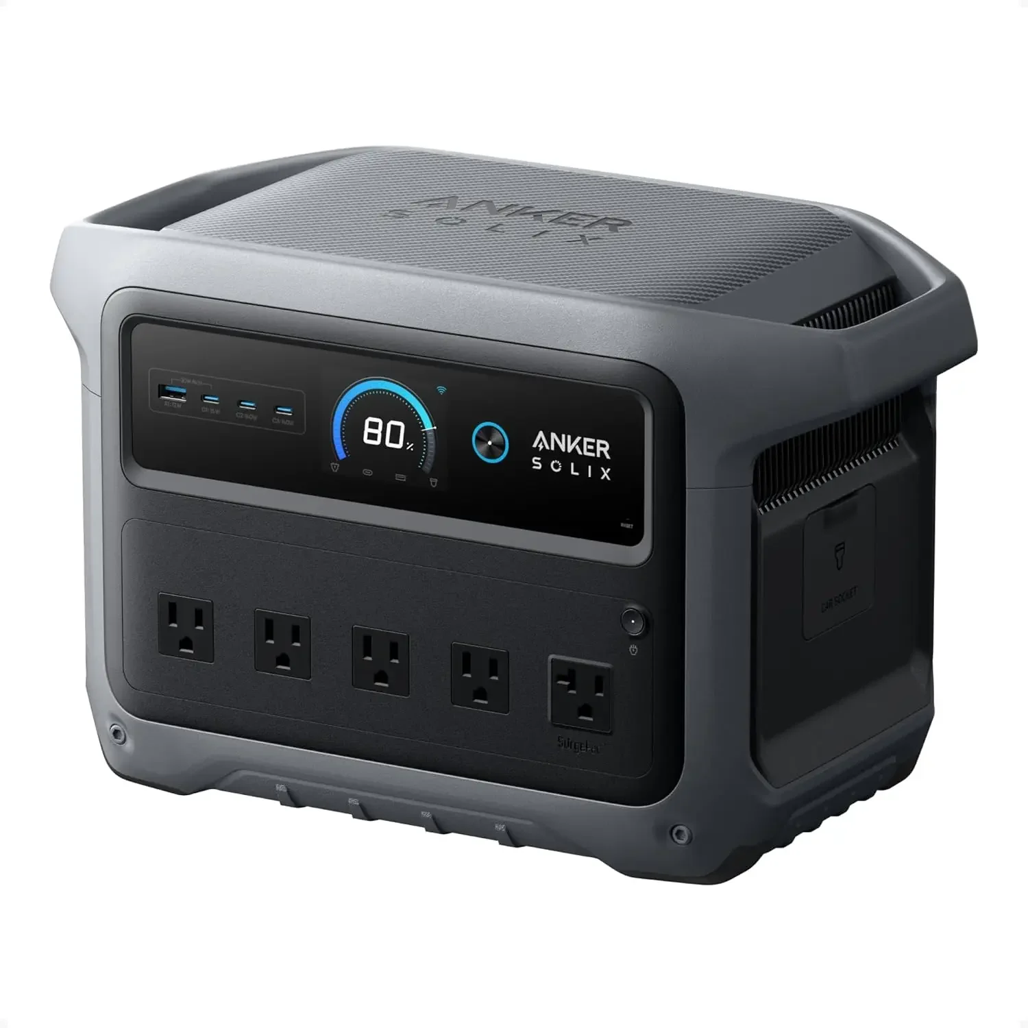 Anker Power Station Solix C1000 - Anker SOLIX C1000 Gen 2 ポータブル電源、2,000W（ピーク3,000W）ソーラー発電機、49分でフル充電、1,024Wh