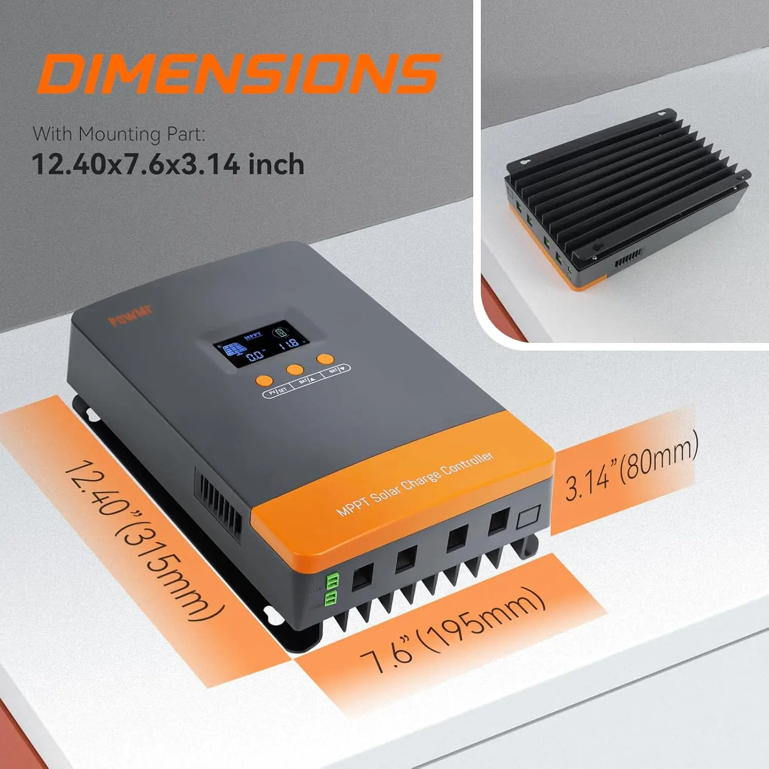 Mppt Charge Controller - PowMr ホットセール 12V 24V 48V バッテリー充電コントローラー