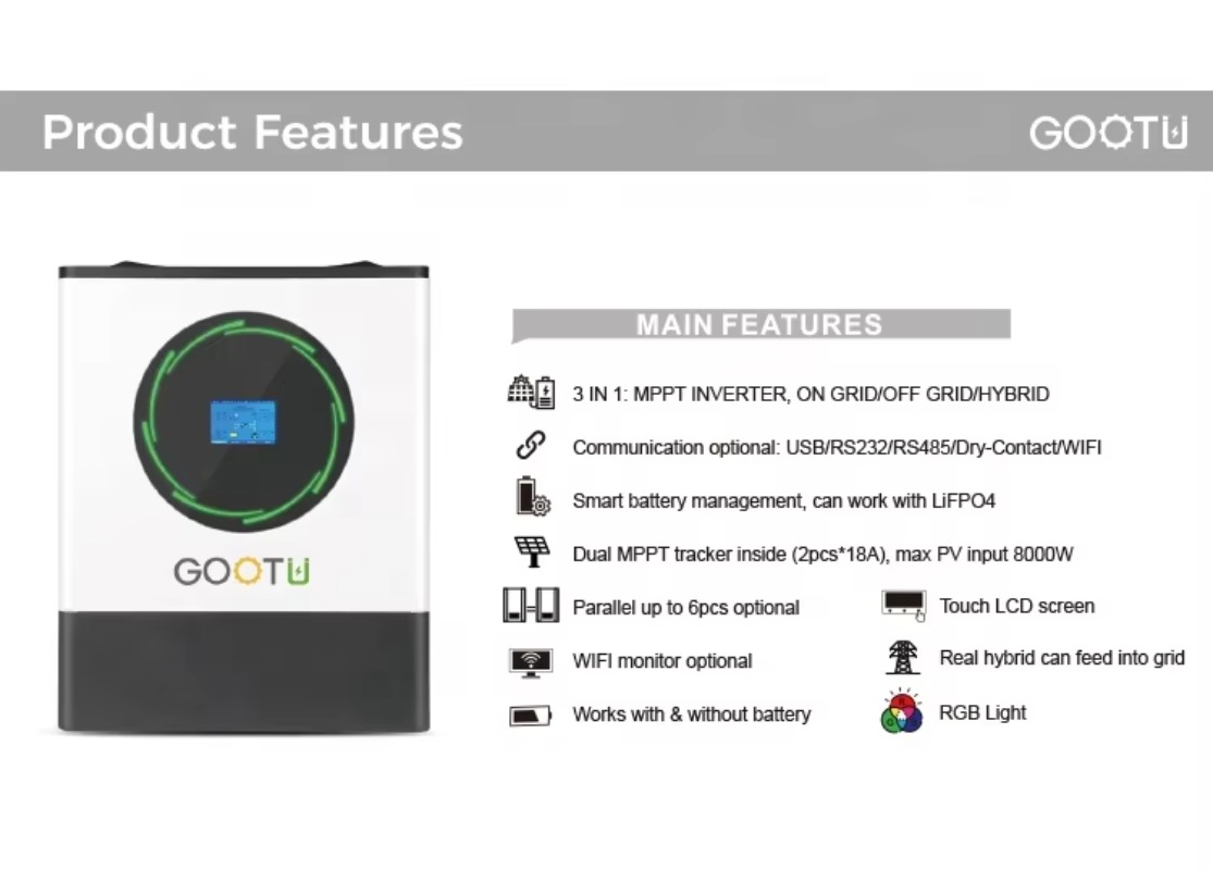 8KW 16KW 24KW 正弦波インバーター デュアルMP - Mppt Charge Controller のレビューと価格