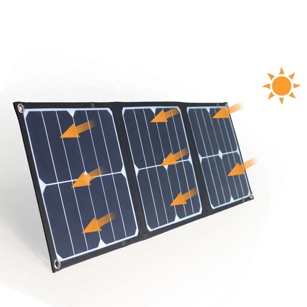 OEM ポータブル 40W 折りたたみ式ソーラーパワーバンク - Folding Solar Panel のレビューと価格