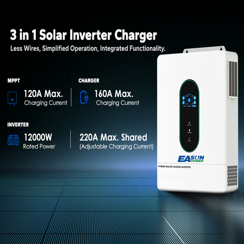 EASUN US 12KW 12000W 分離型ソーラーイン - Mppt Charge Controller のレビューと価格