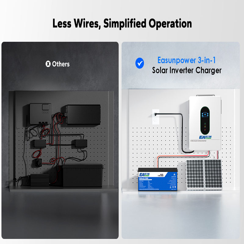 EASUN US 12KW 12000W 分離型ソーラーイン - Mppt Charge Controller のレビューと価格